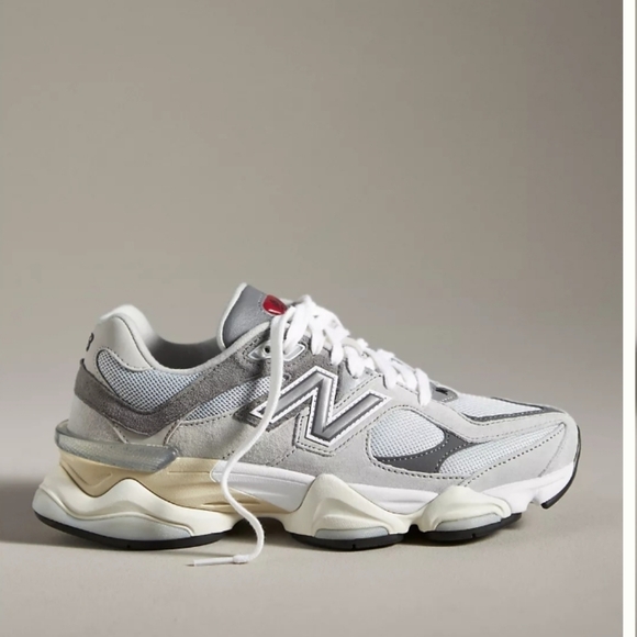 New Balance 9060 Sneakers Anthro Sneakers Raincloud Castlerock White Grey - Picture 2 of 9